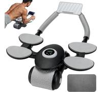 Ytloospt Ab Roller Wheel with Adjustable Elbow Support and Automatic Rebound, Abdominal Wheel Roller with Timer & Knee Mat, Ultra-Stable Core Trainer, Abs Workout Equipment for Home Gym Fitness