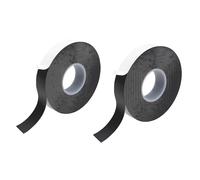 YTLSDHF 2 Rolls 19mm x 10m Self Amalgamating Tape, Black Rubber Tape for Insulation, 20 Metres Stretchable Insulation Tape for Cable Wrapping Automotive Repairment DIY Craft