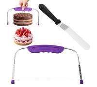 YTLSDHF Cake Leveler Tools, Professional Cake Slicer and Leveller, 27cm Stainless Steel Cake Cutter with 6 Inch Spatula, for Precision Baking and Cake Decorating