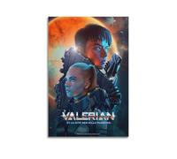 YTNBENE Movie Poster Valerian And The City of A Thousand Planets Poster Decorative Painting Canvas Wall Posters And Art Picture Print Modern Family Bedroom Decor Posters 16x24inch(40x60cm)