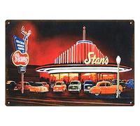 YTOMEAT Reproduced from Original Art by Bob Miller 1950’S Stan’s Restaurant 16th and K or J Street Sign Funny Tin Sign Bar Pub Diner Cafe Wall Decor Home Decor Art Poster Retro Vintage 8x12 Inches