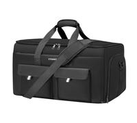 Ytonet Convertible Garment Bags for Travel, Large Garment Duffle Bag Carry on Garment Bag with 17.3in Laptp Compartment and Shoe Storage, 2 in 1 Hanging Suitcase Suit Travel Bags for Men Women, Black,