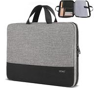 Ytonet Laptop Case, 15.6 inch TSA Laptop Sleeve Water Resistant Durable Computer Carrying Case Compatible for HP, Dell, Lenovo, Asus Notebook, Gifts for Men Women, Grey