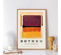 ytonghao Mark Rothko Abstract Artwork Canvas Painting Print Vintage Poster Gallery Wall Art Picture Living Room Bedroom Decor 23.6”x 35.4”(60x90cm) No frame