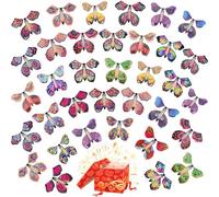 YTOOK 35Pcs Magic Flying Butterfly, Wind Up Flying Butterfly Surprise Box, Magic Fairy Flying Toy for Book Greeting Card Wedding Birthday Party Surprise