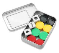 YTOOK Left Right Center Dice Game Set, LRC Dice Game Set, Dice for Left Right Center Game Board Games Accessories Including 3 Dices 40 Colorful Chips