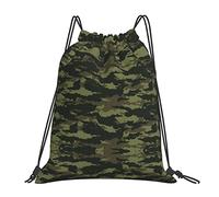 YTORA Phoenix Drawstring Backpack Bag, Waterproof Draw String Back Sack, Gym Drawstring Bags Swim Bag For Unisex, Camouflage, One Size