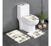 YTORA Sheep 3 Pieces Bath Mats Set for Bathroom,Non Slip Absorbent Fast Drying Bath Mats Decorations for Kitchen Bathroom Bedroom