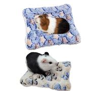 YTPAFK 2 Guinea Pig Beds, Soft Fleece Cage Liners for Small Pets, Medium 33x26cm & 1 Small 15x20cm, Washable and Comfortable Guinea Pig Mats for Rabbits, Hamsters, Hedgehogs