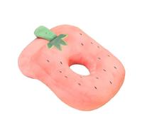 YTPAFK Piercing Pillow For Side Sleepers, With Hole For Ear, Donut Pillow, Strawberry Design, 10.23 * 12.59 * 4.72in, Ideal For Classrooms, Offices, Libraries, Noon Break
