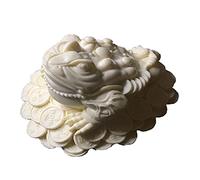 YTPass Feng Shui Money Frog, Money Toad Statue, Three Legged Toad with Coin, Lucky Charm Wealth Frog