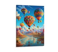 YTPONBCSTUG Artwork Canvas Prints Romantic Hot Air Balloon Pictures Paintings on Canvas Wall Art Artwork for Living Room Bedroom Home Decorations 20x30inch(50x75cm)