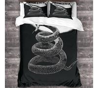 YTPONBCSTUG metallic Bedding Set 3D Heavy Metal Printed Comfortable Heavy Metal Duvet Cover Set With Pillowcases Bed Set,Bed Linen Bedclothes Home Textile