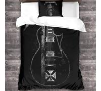 YTPONBCSTUG metallic Bedding Set Heavy Metal Duvet Cover Heavy Metal Quilt Cover Comforter Cover Kids Bedding Set 3 Pcs Single(135x200cm)