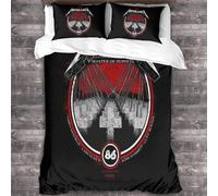 YTPONBCSTUG metallic Duvet Cover Heavy Metal Bedding Set Comforter Cover Heavy Metal Pattern Bedspread Cover Room Decor Double(200x200cm)