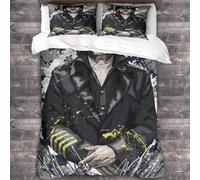 YTPONBCSTUG Motorhead Duvet Cover Set,3D Bedding Set with Microfiber Pillowcases & Zipper Closure Quilt Case Printed Effect Double(200x200cm)