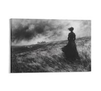 YTPONBCSTUG Wuthering Heights Moors Canvas Prints Wall Art for Wall Decor Classic Pictures with Wooden Frame for Dining Room Home Decor 12x18inch(30x45cm)