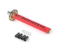 YTREAMC Universal 150MM/200MM/260MM Katana Samurai Sword Shift Knob Shifter with 4 Adapters Gear Shift Knob Accessories(Orange,260MM)