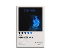 YTRENENRYRY Dave Album Psychodrama Poster Vintage Wall Art Canvas Aesthetic Posters Music And Movies Decor Painting for Living Room Bed Room 20x30inch(50x75cm) Unframe-style
