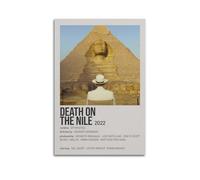 YTRENENRYRY Death On The Nile Poster Vintage Wall Art Canvas Aesthetic Posters Music And Movies Decor Painting for Living Room Bed Room 12x18inch(30x45cm) Unframe-style