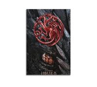 YTRENENRYRY House Of The Dragon Poster Vintage Wall Art Canvas Aesthetic Posters Music And Movies Decor Painting for Living Room Bed Room 24x36inch(60x90cm) Unframe-style