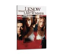 YTRENENRYRY I Know What You Did Last Summer1 Poster Vintage Wall Art Canvas Aesthetic Posters Music And Movies Decor Painting for Living Room Bed Room 24x36inch(60x90cm) Frame-style