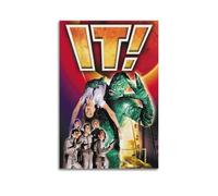 YTRENENRYRY It! The Terror from Beyond Space Poster Vintage Wall Art Canvas Aesthetic Posters Music And Movies Decor Painting for Living Room Bed Room 24x36inch(60x90cm) Unframe-style