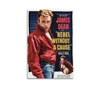YTRENENRYRY James Dean Poster Vintage Wall Art Canvas Aesthetic Posters Music And Movies Decor Painting for Living Room Bed Room 20x30inch(50x75cm) Unframe-style