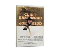 YTRENENRYRY Joe Kidd Poster Vintage Wall Art Canvas Aesthetic Posters Music And Movies Decor Painting for Living Room Bed Room 16x24inch(40x60cm) Frame-style