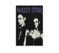 YTRENENRYRY Mazzy Star Hope Sandoval And Dave Roback Poster Vintage Wall Art Canvas Aesthetic Posters Music And Movies Decor Painting for Living Room Bed Room 24x36inch(60x90cm) Unframe-style