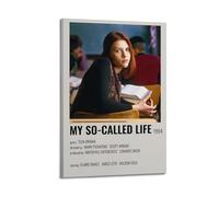 YTRENENRYRY My So-Called Life Poster Vintage Wall Art Canvas Aesthetic Posters Music And Movies Decor Painting for Living Room Bed Room 12x18inch(30x45cm) Frame-style