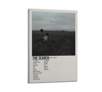 YTRENENRYRY NF The Search Poster Vintage Wall Art Canvas Aesthetic Posters Music And Movies Decor Painting for Living Room Bed Room 16x24inch(40x60cm) Frame-style