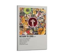 YTRENENRYRY Ricky Jamaraz Album Return to Zero Poster Vintage Wall Art Canvas Aesthetic Posters Music And Movies Decor Painting for Living Room Bed Room 20x30inch(50x75cm) Frame-style