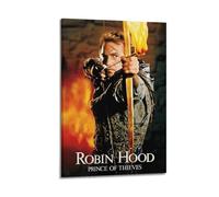 YTRENENRYRY Robin Hood Prince of Thieves1 Poster Vintage Wall Art Canvas Aesthetic Posters Music And Movies Decor Painting for Living Room Bed Room 20x30inch(50x75cm) Frame-style