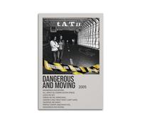 YTRENENRYRY T.a.T.u Album Dangerous And Moving Poster Vintage Wall Art Canvas Aesthetic Posters Music And Movies Decor Painting for Living Room Bed Room 12x18inch(30x45cm) Unframe-style