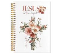 YTRGI Christian Journaling Notebook, Jesus Journal Bible Notebooks for Note Taking, Notebook for Bible Notes, Prayer Journal for Woman, Scripture Spiral Notebook 5.5x8.3 Inch