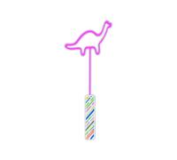 YTRRE Dinosaur Neon Night Light, LED Dinosaur Flashing Lamp Stick for Party Supplies, Bedroom Night Signs, Battery-Powered Light Decoration for Birthday, Christmas