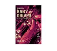 YTRWOEGF Baby Driver Posters Aesthetic Wall Art Canvas Decor Vintage Poster Decorative Painting for Living Room Bed Room 24x36inch(60x90cm) Unframe-style