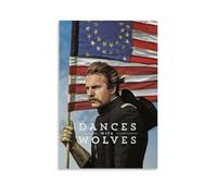 YTRWOEGF Dances with Wolves Posters Aesthetic Wall Art Canvas Decor Vintage Poster Decorative Painting for Living Room Bed Room 16x24inch(40x60cm) Unframe-style