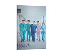 YTRWOEGF Hospital Playlist TV Series 2 Posters Aesthetic Wall Art Canvas Decor Vintage Poster Decorative Painting for Living Room Bed Room 08x12inch(20x30cm) Frame-style