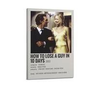 YTRWOEGF How to Lose A Guy in 10 Days Posters Aesthetic Wall Art Canvas Decor Vintage Poster Decorative Painting for Living Room Bed Room 08x12inch(20x30cm) Frame-style
