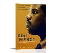 YTRWOEGF Just Mercy Posters Aesthetic Wall Art Canvas Decor Vintage Poster Decorative Painting for Living Room Bed Room 12x18inch(30x45cm) Frame-style