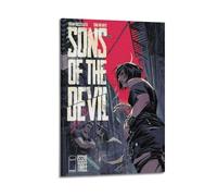 YTRWOEGF Sons of The Devil Posters Aesthetic Wall Art Canvas Decor Vintage Poster Decorative Painting for Living Room Bed Room 08x12inch(20x30cm) Frame-style