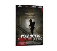 YTRWOEGF Stay Out of The Attic Movie 2 Posters Aesthetic Wall Art Canvas Decor Vintage Poster Decorative Painting for Living Room Bed Room 24x36inch(60x90cm) Frame-style