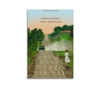 YTRWOEGF The Bridges of Madison County Posters Aesthetic Wall Art Canvas Decor Vintage Poster Decorative Painting for Living Room Bed Room 16x24inch(40x60cm) Unframe-style