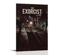 YTRWOEGF The Exorcist Movie 4 Posters Aesthetic Wall Art Canvas Decor Vintage Poster Decorative Painting for Living Room Bed Room 08x12inch(20x30cm) Frame-style