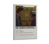 YTRWOEGF The French Dispatch Posters Aesthetic Wall Art Canvas Decor Vintage Poster Decorative Painting for Living Room Bed Room 08x12inch(20x30cm) Frame-style