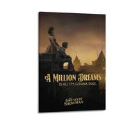 YTRWOEGF The Greatest Showman Movie 6 Posters Aesthetic Wall Art Canvas Decor Vintage Poster Decorative Painting for Living Room Bed Room 20x30inch(50x75cm) Frame-style