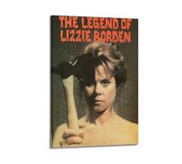 YTRWOEGF The Legend of Lizzie Borden Movie 2 Posters Aesthetic Wall Art Canvas Decor Vintage Poster Decorative Painting for Living Room Bed Room 24x36inch(60x90cm) Frame-style