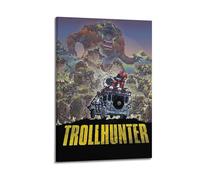 YTRWOEGF The Troll Hunter Movie 3 Posters Aesthetic Wall Art Canvas Decor Vintage Poster Decorative Painting for Living Room Bed Room 24x36inch(60x90cm) Frame-style